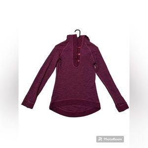 Icebreaker Crave Hoodie, Size M, Dark Fuscia, Like-New Condition